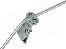 338000 13-25mm St/tZn Zacisk do rynny z nakładką