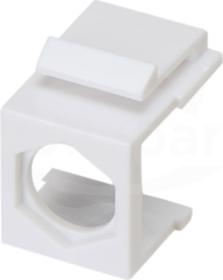 Mocowanie pod złącze F biały Adapter keystone