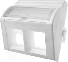 45x45 2xRJ45 wypukły kątowy Adapter wypukły kątowy