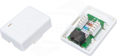 1xRJ45 UTP kat.6 Gniazdo natynkowe