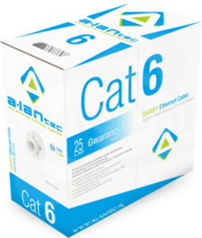 UTP 4x2x23/7AWG kat.6 PVC szary (305m) Przewód teleinformatyczny