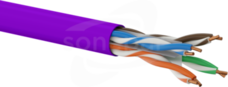 U/UTP kat.6 LSOH 4x2x23AWG Dca (500m) fioletowy Przewód teleinformatyczny