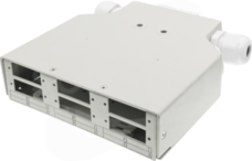 DIN 6xSC duplex/6xLC quad z płytą czołową Przełącznica światłowodowa