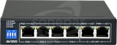 6xRJ45-4 porty RJ45 PoE+2xRJ45+1Gb/s Switch