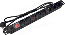 ALANTEC 19 8xgniazdo schuko CEE7/3 230V 1,8m Listwa zasilająca