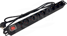 ALANTEC 19 9xgniazdo schuko CEE7/3 230V 1,8m Listwa zasilająca