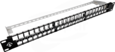 19" 1U 48 portów z podporą niewyposażony Patch panel