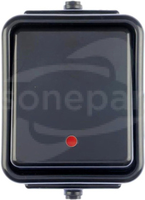 CEDAR IP44 czarny Łącznik 1-biegunowy podśw.