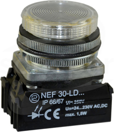NEF30-LPb 24V bezbarwny Lampka sygnalizacyjna
