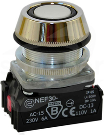 NEF30-UKb 2Y/W3 biały Przycisk ster.kr.sz.wyk.mors