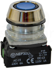 NEF30-UKn X/W3 niebieski Przycisk ster.kr.sz.wyk.mors