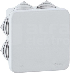 PLEXO 80x80x45 IP55 Puszka z przepustami