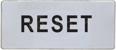 LPXAGB222 "RESET" Tabliczka opisowa