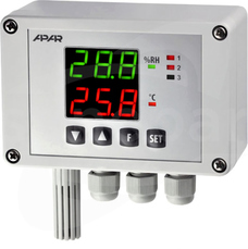 AR247/1/P/P/P/WA/RS485 Regulator temp.i wilgotności