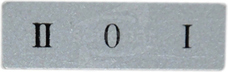 BET08-201 II-0-I Tabliczka opisowa