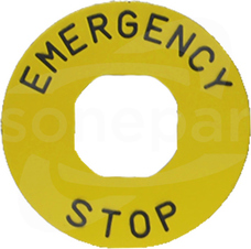 BET60P EMERGENCY 60mm Tabliczka opisowa