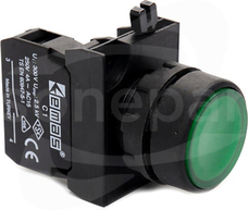 CP102DY 1NO+1NC zielony Przycisk kryty