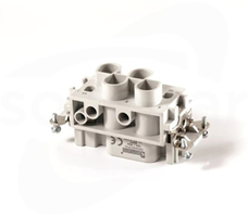 T0-EB0806CP00 6-pin 4x80A 2x16A6A Wsad żeński do pokrywy metalowej