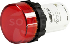 MBSD024K 24V czerwony Lampka LED monoblok klosz płaski