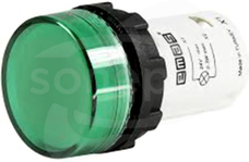 MBSD024Y 24V zielony Lampka LED monoblok klosz płaski