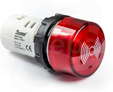 24VAC/DC LED 85db IP65 czerwony Sygnalizator dźwiękowy