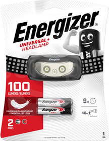 HEADLIGHT UNIVERSAL PLUS 2AAA 100lm Latarka czołowa