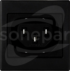 CONNECT 230V szary grafit Pokrywa K45 gniazdo żeńskie IEC320