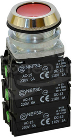 NEF30-Kc 5XY czerwony Przycisk sterowniczy kryty