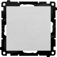 SIMON55 10AX aluminium mat Przycisk pojedynczy zwierny bez piktogramu