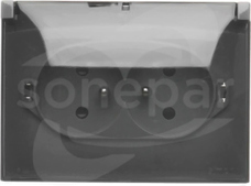 AQUACLICK 16A 250V IP44 szary/klapka transparentna Gniazdo natynkowe podwójne