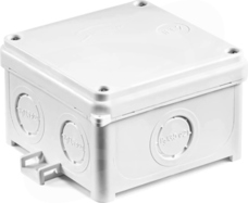 N80x80S 88x88x55mm UV IP67 biały Puszka natynkowa bezhalogenowa samogasnąca