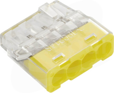 PC214S 4x(1-2,5mm2)przezr Szybkozłączka instalacyjna