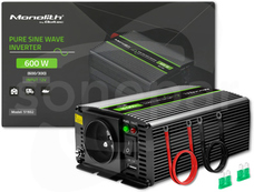 DC/AC 300W Uwyj 230VAC 12VDC 105x200x55mm 89% Przetwornica