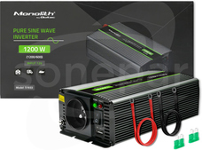 DC/AC 600W Uwyj 230VAC 12VDC 105x245x55mm 89% Przetwornica