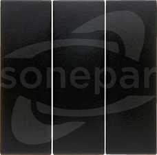 B.1/B.3/B.7 GLAS antracyt Klawisz 3x