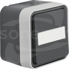 W.1 szary IP55 Łącznik uniwersalny z podśw.polem opis.