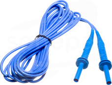 3m niebieski 5kV wtyki bananowe Przewód niebieski
