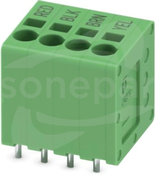SPT 1,5/ 4-V-3,5 BD:RED-YELQ Terminal przyłączeniowy do PCB