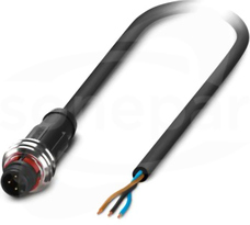 SAC-3P-P12MS/ 5,0-PUR Kabel czujnika/urządzenia wykonawczego