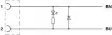 SAC-2PM12MS/1,75PUR/DTFS1LS AC Kabel czujnika/urządzenia wykonawczego