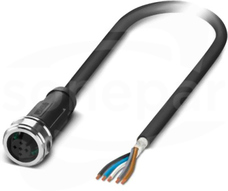 SAC-5P- 3,0-PUR/P12FS SH Kabel czujnika/urządzenia wykonawczego