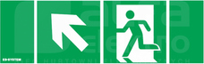 PIKTOGRAM 100x300 Piktogram STRZAŁKA W GÓRĘ LEWO,LEWO