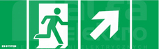 PIKTOGRAM 100x300 Piktogram DRZWI+GÓRA/PRAWO