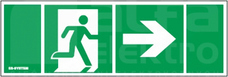 PIKTOGRAM 100x300 Piktogram STRZAŁKA W PRAWO