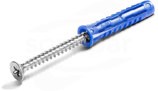 R-S3-4ALL-10+/8 (8szt) Kołek uniwersalny z wkrętem