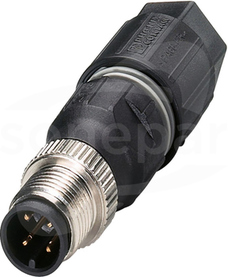 SACC-M12MS-4QO-0,75-M M12 4P Wtyk męski prosty