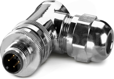 SACC-M12MR-4CON-PG7-SH M12 4P Wtyk męski kątowy