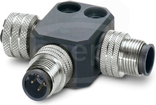 SAC-M12T/2XM12 PBDP Rozdzielacz T