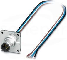 SACC-SQ-M12MS-4CON-25F/0,5 Wtyk panelowy