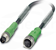 SAC-3P-M8MS/0,6-PUR/M12FS Przewód czujnikowy PUR 3-żył.0,6m
